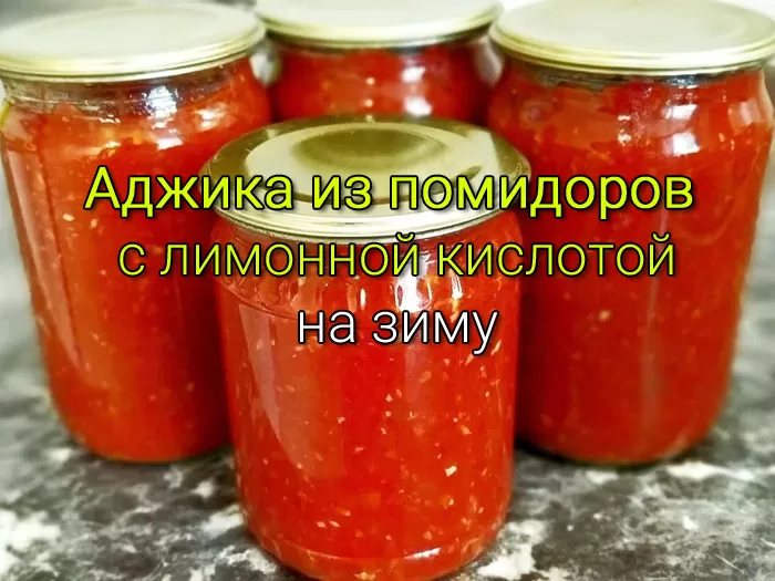 аджика с лимонной кислотой рецепт