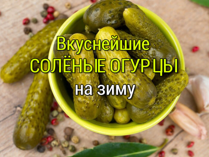 Солёные огурцы рецепт